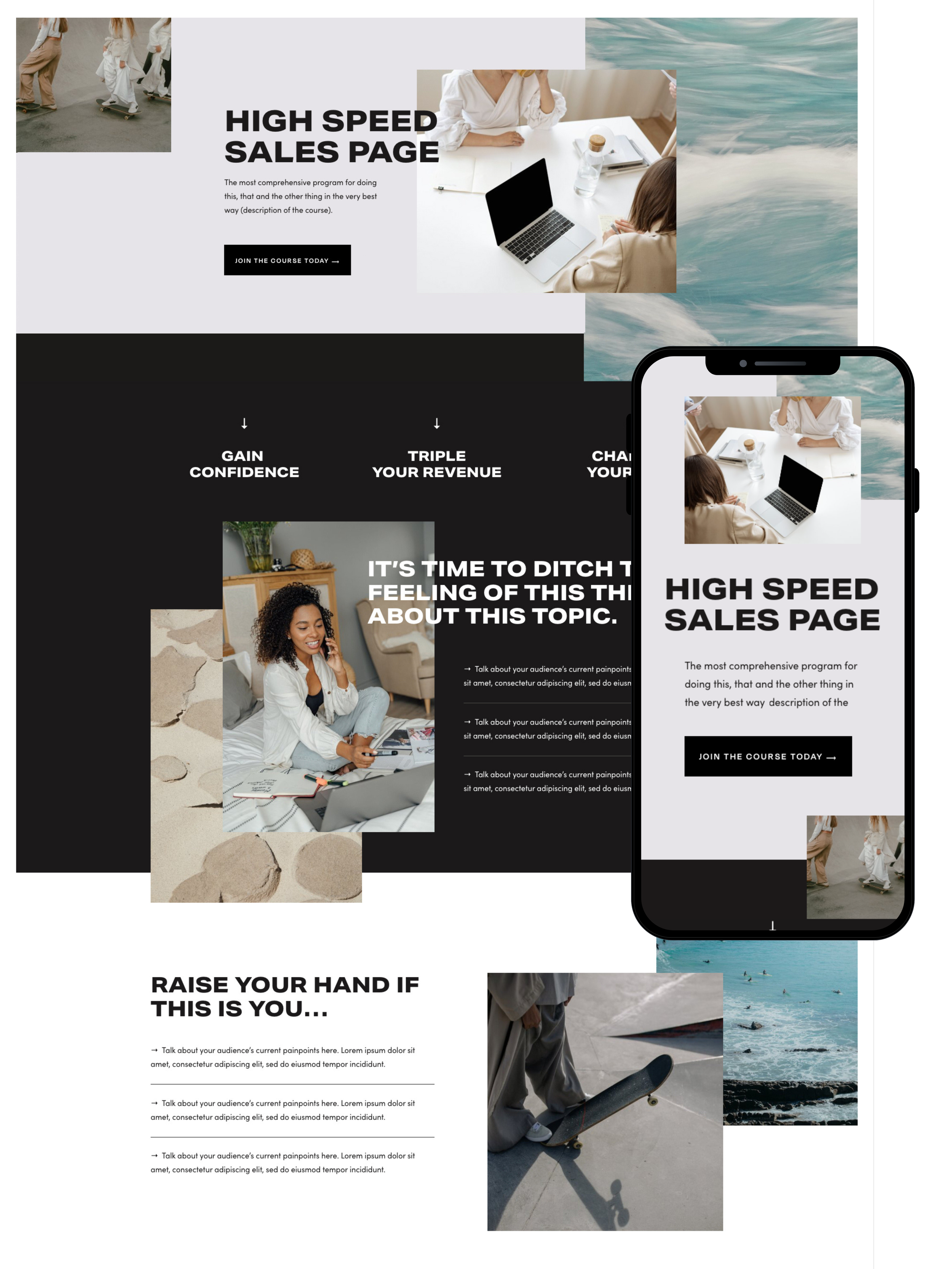Sales Page Design | Elite Launch Design - Create in New York for Higher Conversions