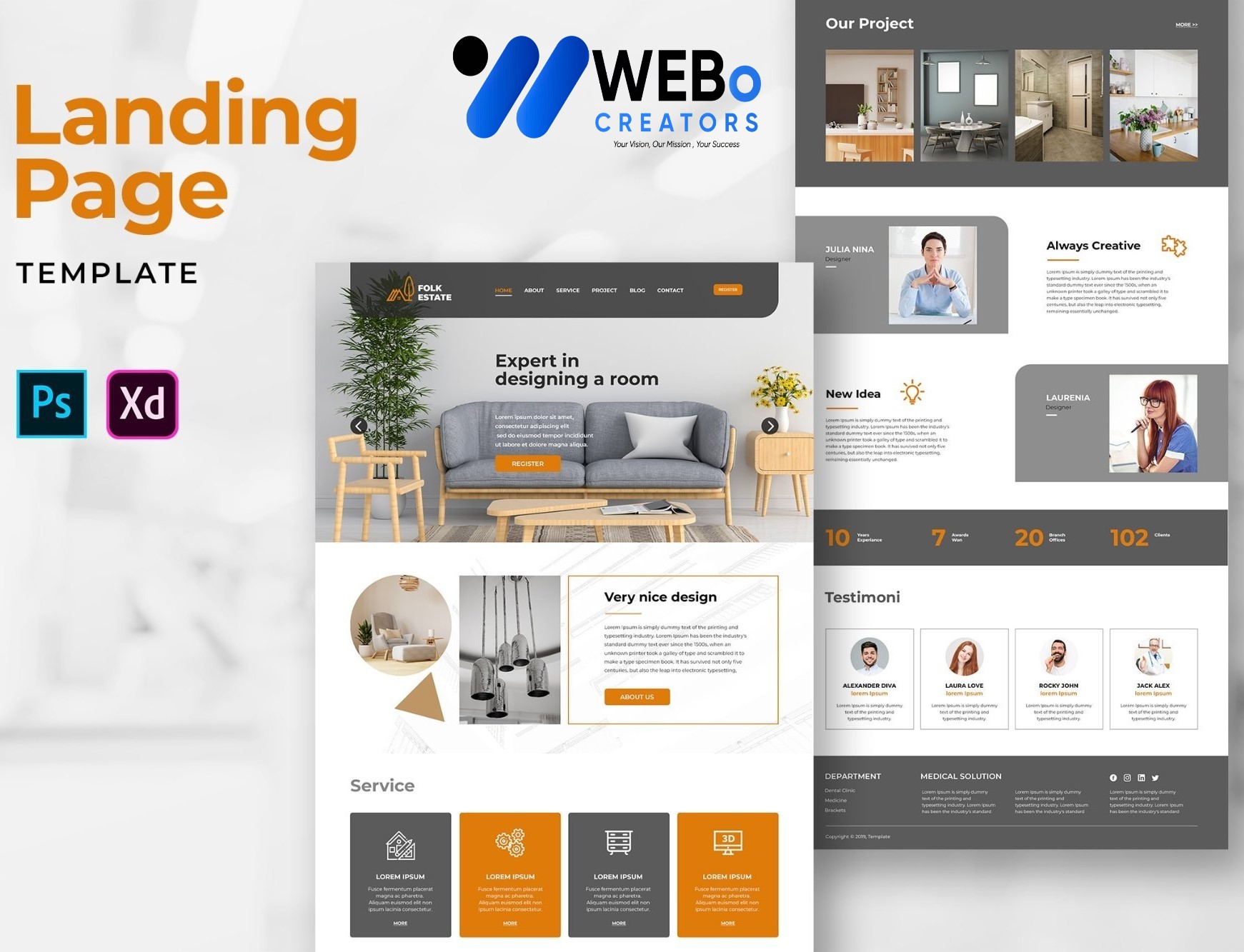 Creative Landing Page Designs, Themes, Graphic Elements for New York Businesses 2026