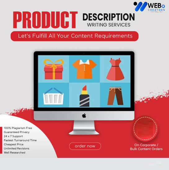 Product Description Writing Services | Best Digital Marketing Agency | Web Design in New York for online stores