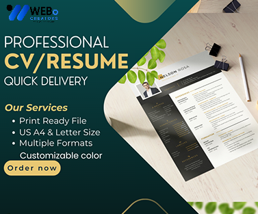 Elegant Resume Design Service, CV designs, CV writing in New York For Gain Job
